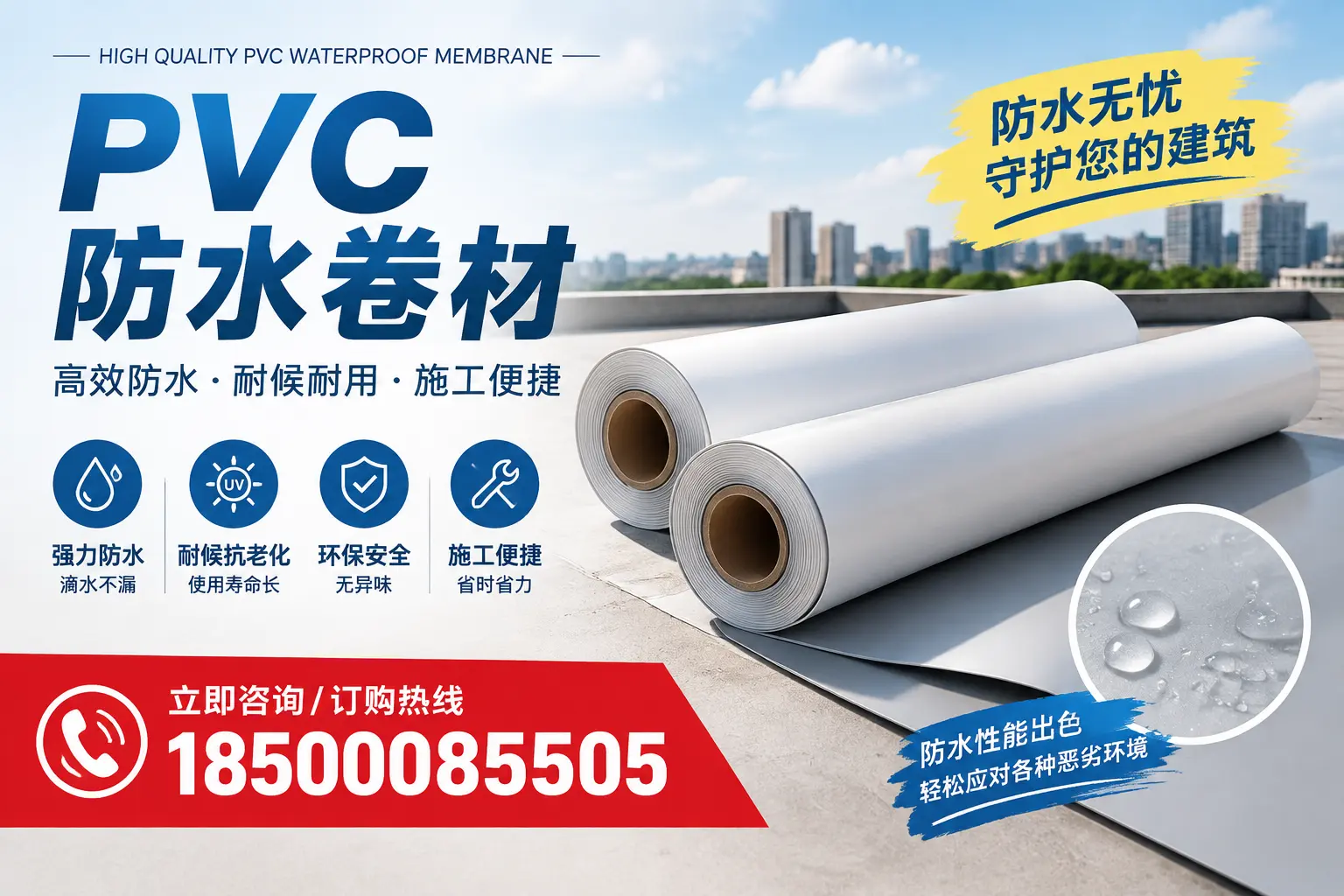 如何正确储存PVC防水卷材？上饶用户的实用建议